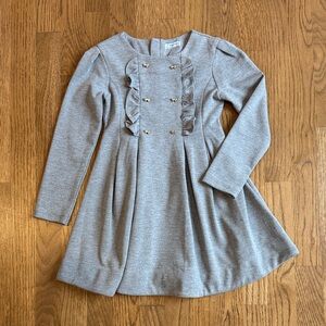 Mayoral Gray Ruffle Kids Dress
